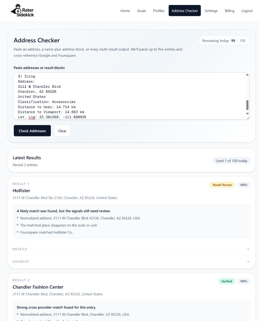 How to Automate TryRating Address Verification With AI - RaterSidekick